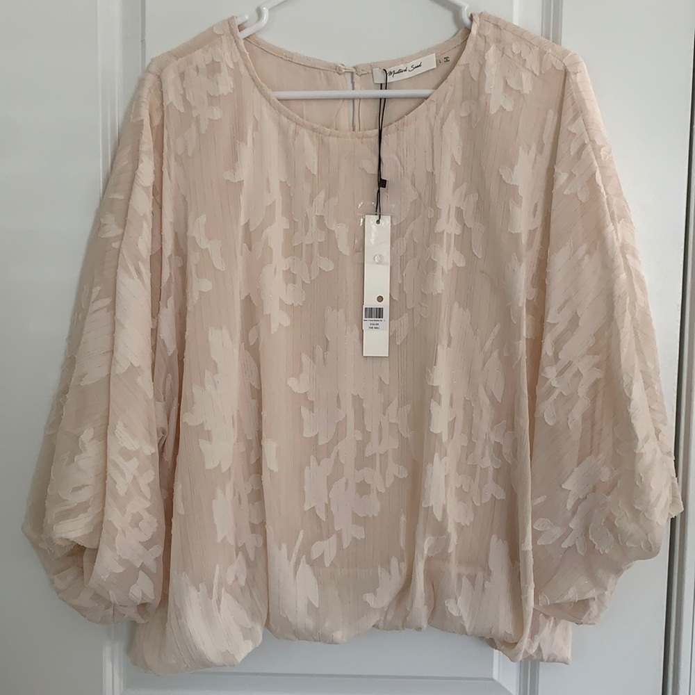 Bubble Sleeve Women’s Blouse